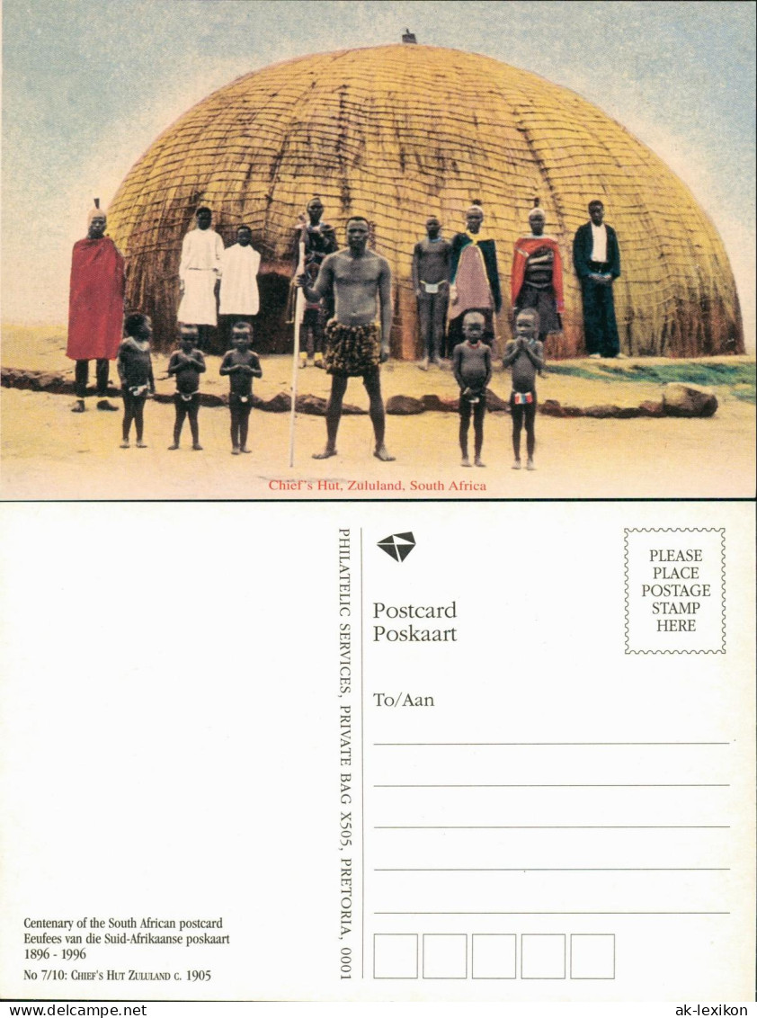 Südafrika Südafrika Chief's Hut, Zululand, South Africa REPRO 1905/1996