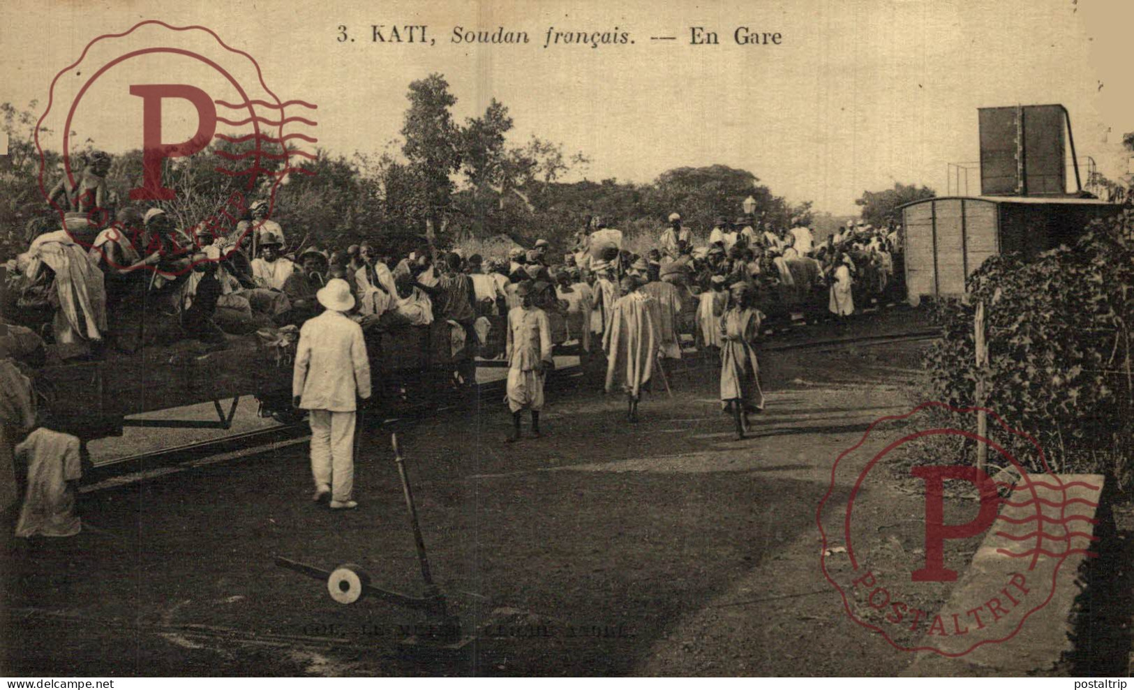 SUDAN. Kati- Soudan francais- En Gare