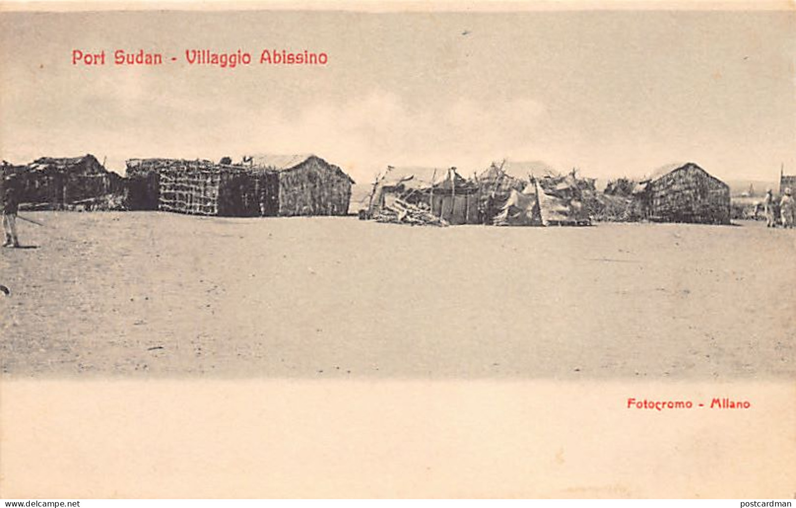 Sudan - PORT-SUDAN - Abyssinian (i.e. Ethiopian) village - Ed. Fotocromo