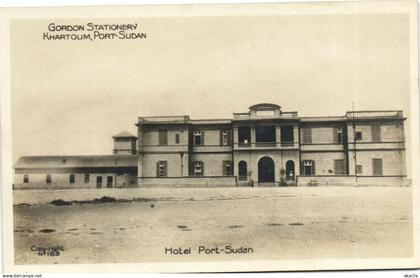 PC SUDAN, HOTEL PORT SUDAN, KHARTOUM, Vintage REAL PHOTO Postcard (b31345)