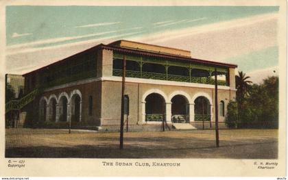 PC SUDAN KHARTOUM THE SUDAN CLUB VINTAGE POSTCARD (b63097)