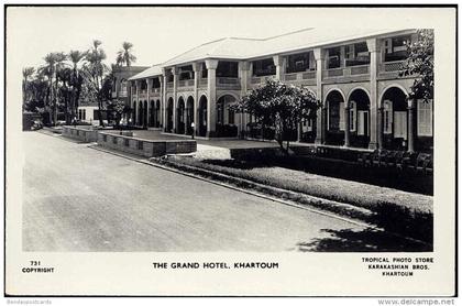 sudan, KHARTOUM, The Grand Hotel (1940s) RPPC