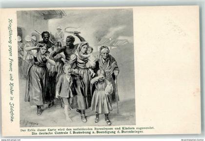 13197394 - Kriegsfuehrung gegen Frauen und Kinder - Spende fuer notleidende  Burenfrauen und Kinder  sign. Defregger, F