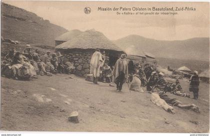 Basutoland Zuid-Afrika - De Kothla of het gerecht der inboorlingen