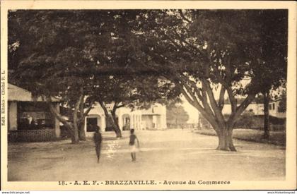 CPA Brazzaville Französisch Kongo, Avenue du Commerce