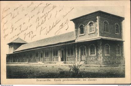 CPA Brazzaville Französisch-Kongo, Berufsschule