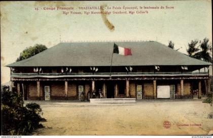 CPA Brazzaville Französisch-Kongo, Der Bischofspalast