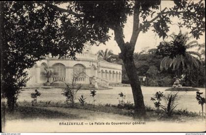 CPA Brazzaville Französisch-Kongo, Der Palast des Generalgouverneurs
