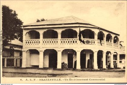 CPA Brazzaville Französisch-Kongo, eine kommerzielle Einrichtung