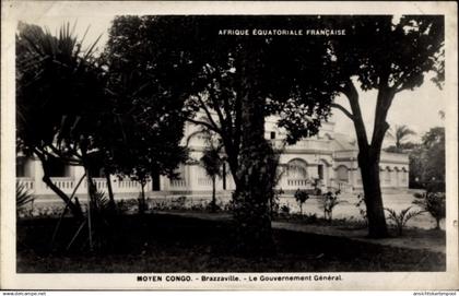 CPA Brazzaville Französisch Kongo, General-Gouvernement