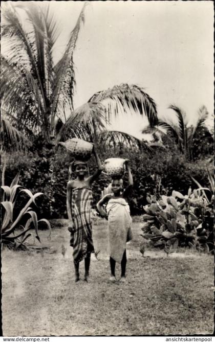 CPA Brazzaville Französisch Kongo, Kleine Kinder
