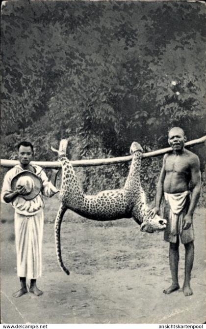 CPA Gabon Französisch Kongo, Missions des Peres du Saint Esprit, panthere