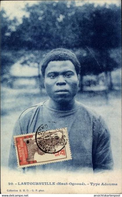 CPA Lastoursville Gabun, Adouma, Portrait
