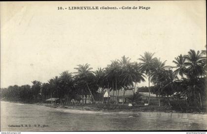 CPA Libreville Gabun, Coin de Plage