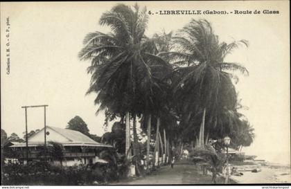 CPA Libreville Gabun, Route de Glass