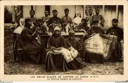 CPA Libreville Gabun, Schwestern der Unbefleckten Empfängnis von Castres, einheimische Noviziat
