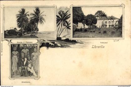 CPA Libreville Gabun, Tribunal, Route à Plateau, Shekianis