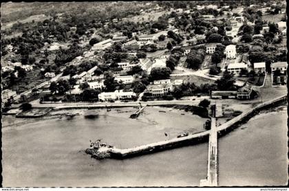 CPA Libreville Gabun, vue aerienne