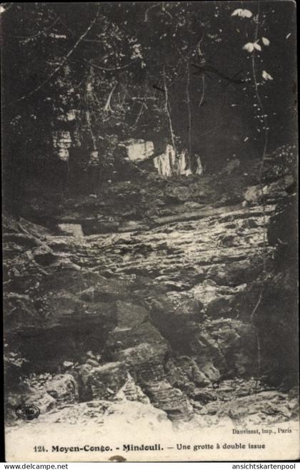 CPA Mittelkongo Französisch-Kongo, Eine Höhle mit doppeltem Ausgang
