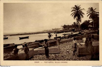 CPA Port Gentil Gabun, Billes dAcajou