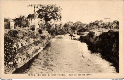 CPA Rungu Französisch-Kongo, Teil des Hauptkanals