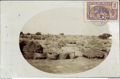 Passepartout CPA Republik Kongo Französisch Kongo, Hütten