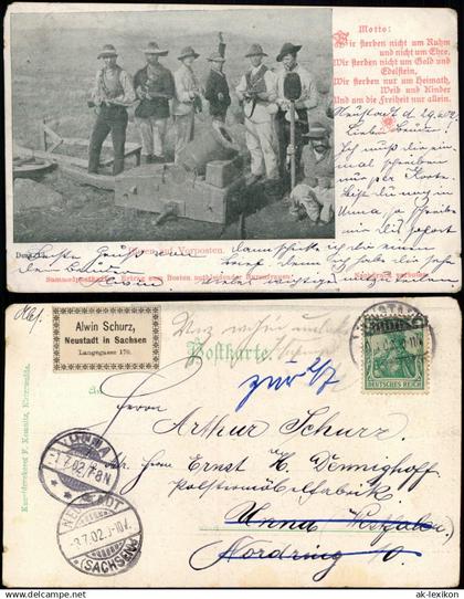 Südafrika South Africa Südafrika Buren auf Vorposten Militaria 1902