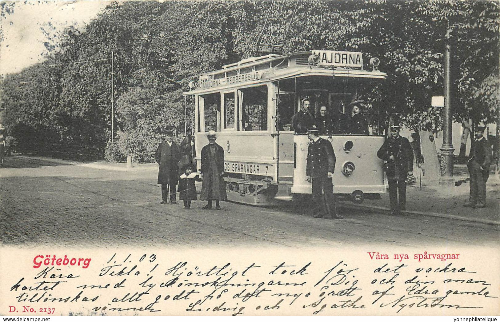 SUEDE  -  GOTEBORG - TRAM- ( Sue-15  )