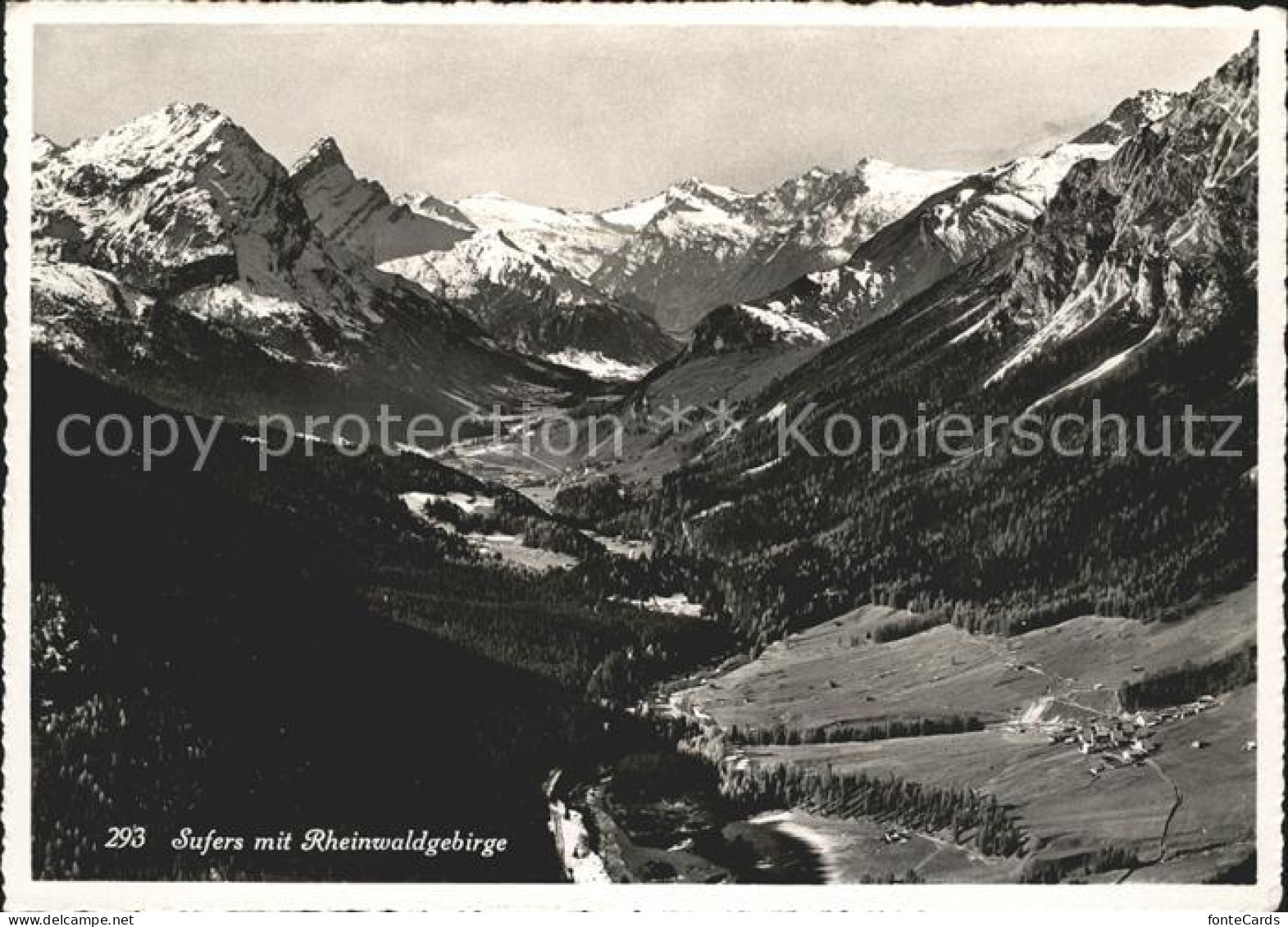 Sufers mit Rheinwaldgebirge Sporthotel Spl?gen