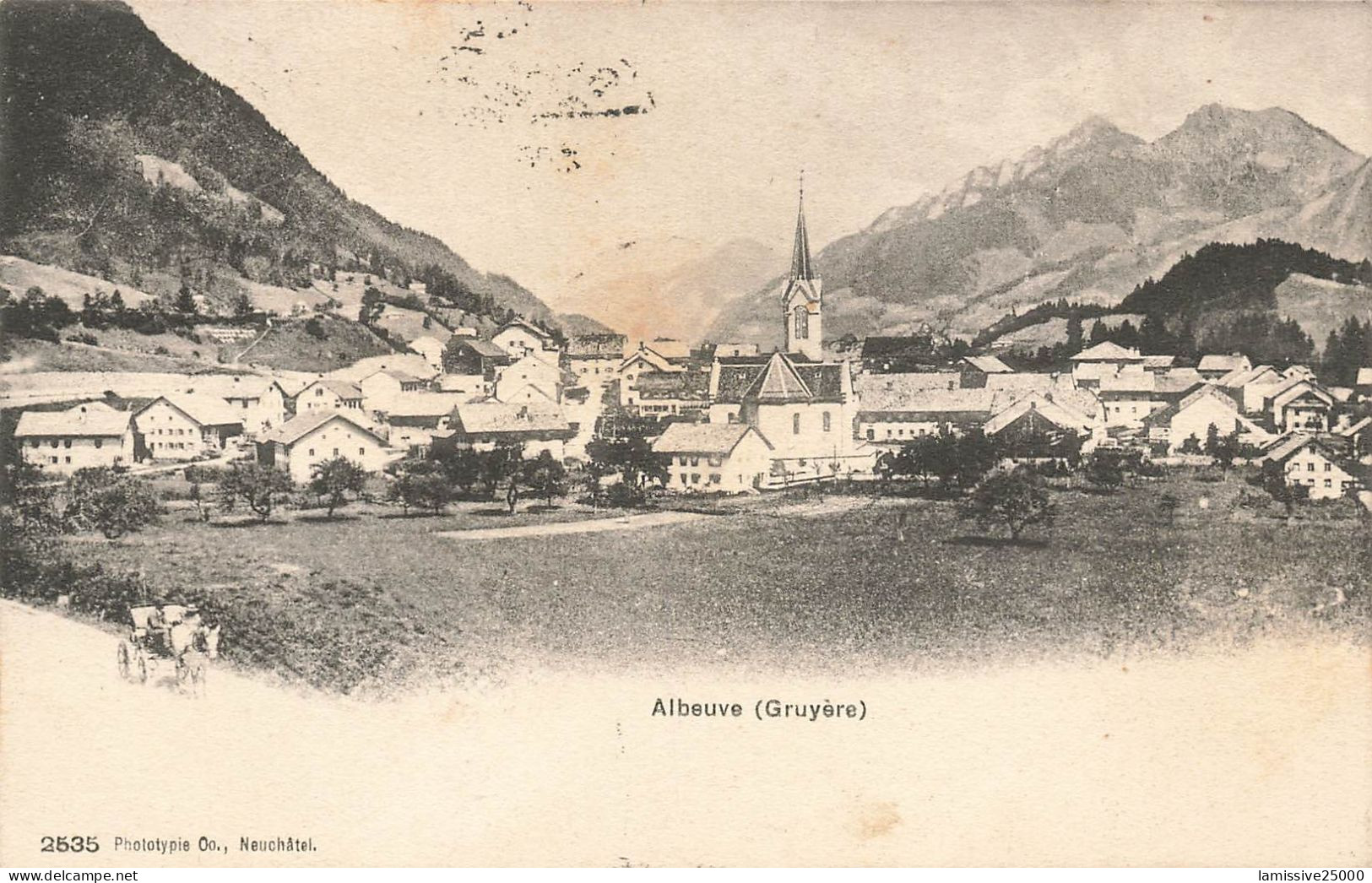 SUISSE albeuve vue générale