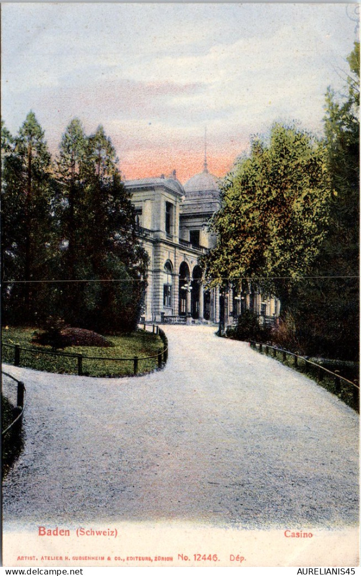SUISSE - ARGOVIE - BADEN - casino
