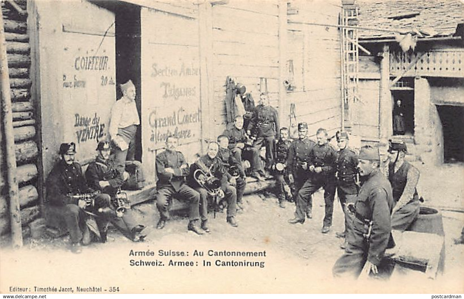 Suisse - Armée Suisse - Au cantonnement - Ed. Timothée Jacot 354