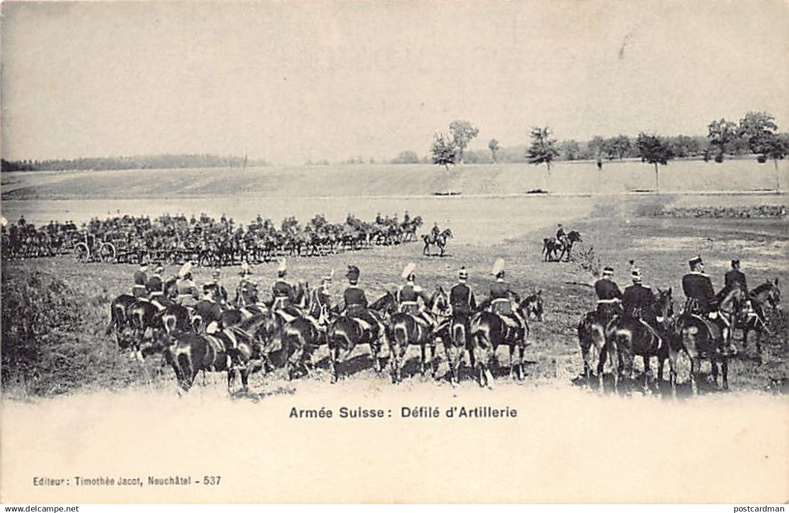 Suisse - Armée Suisse - Défilé d'artillerie - Ed. Timothée Jacot 537