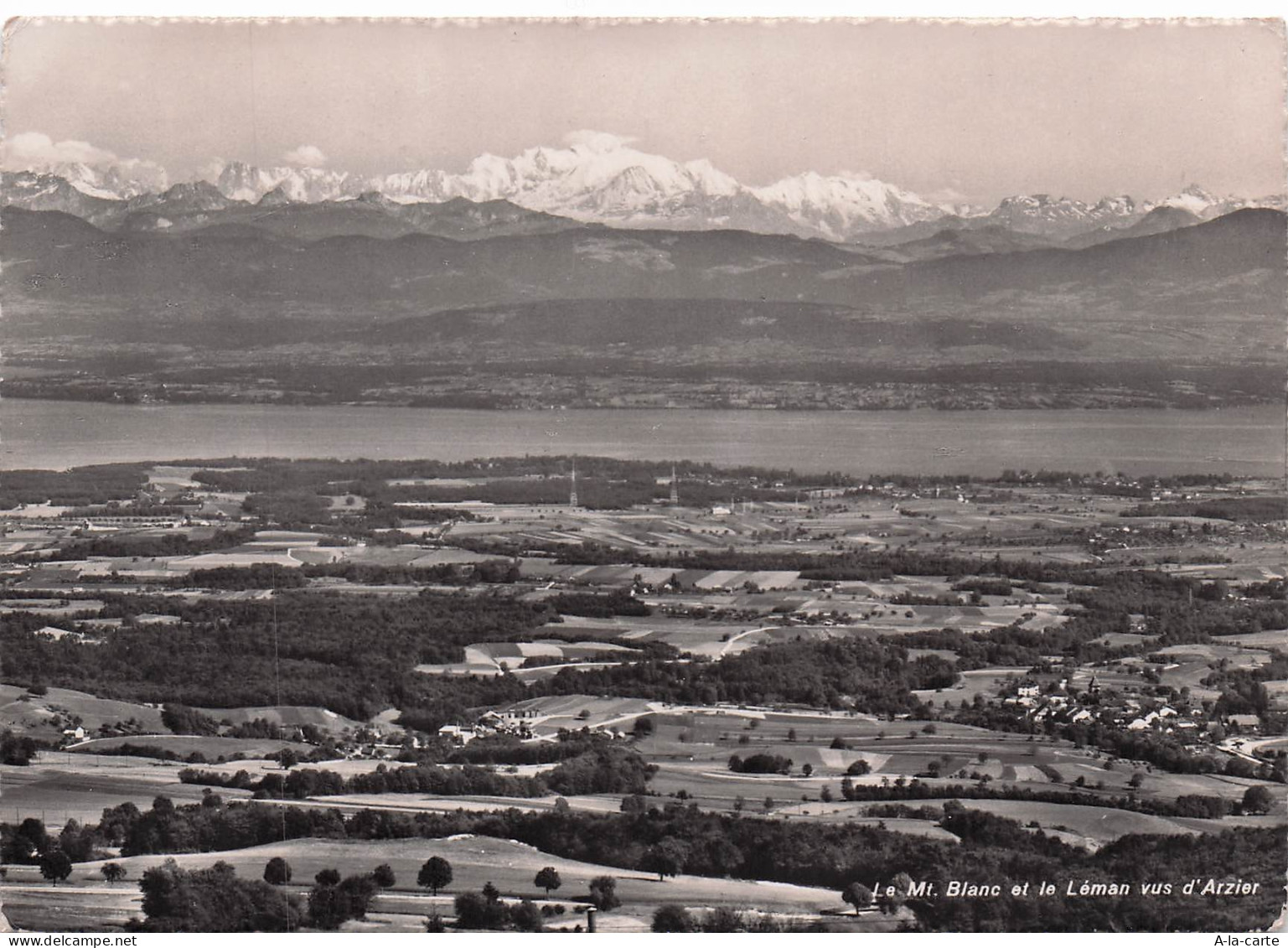 SUISSE ARZIER LE MUIDS MONT BLANC ET LE LEMAN