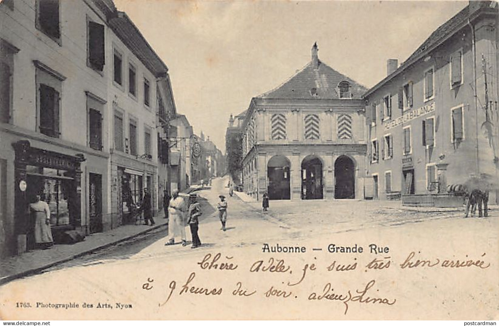 Suisse - AUBONNE (VD) Grande Rue - Boulangerie - Horlogerie Bijouterie - Ed. Phot. Des Ar