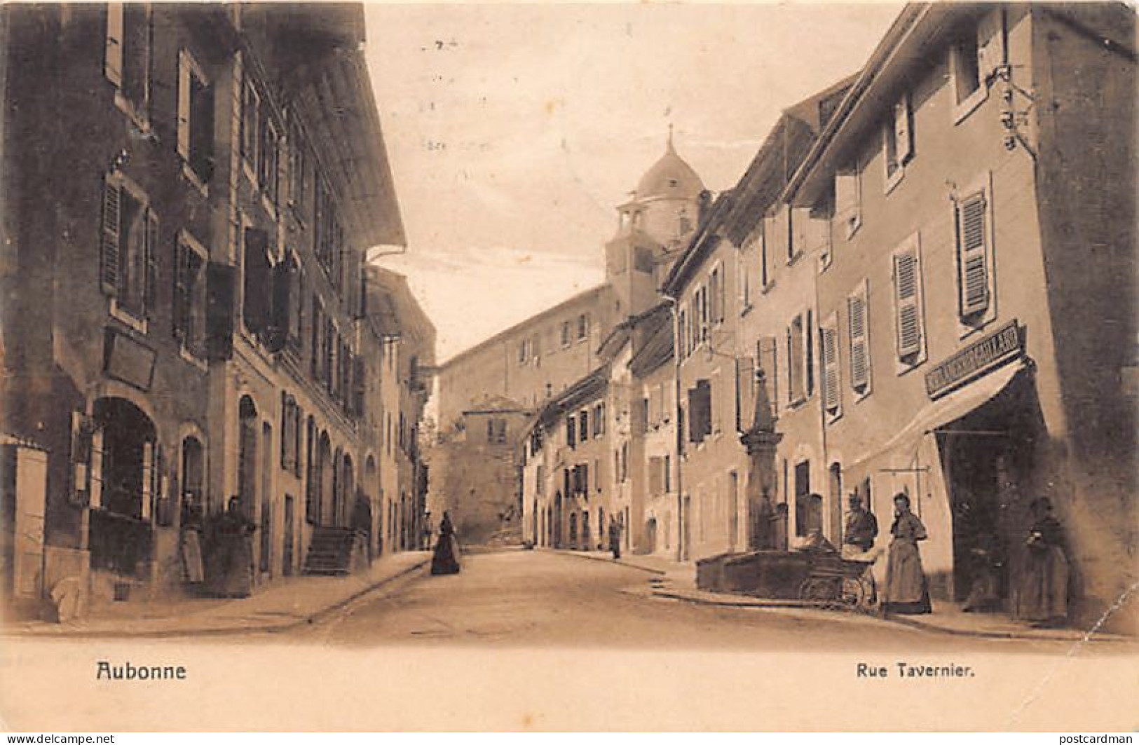 Suisse - AUBONNE (VD) Rue Tavernier - Boulangerie Gaillard - Ed. J. Vittoz 1048