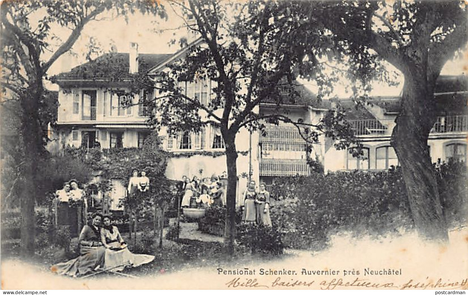 Suisse - AUVERNIER (NE) Pensionat Schenker - Ed. inconnu