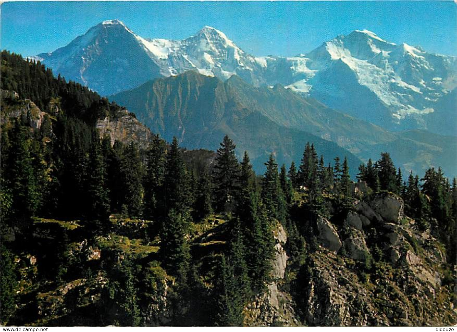 Suisse - BE Berne - Interlaken - Eiger, Mônch, Jungfrau - CPM - Carte Neuve - Voir Scans Recto-Verso