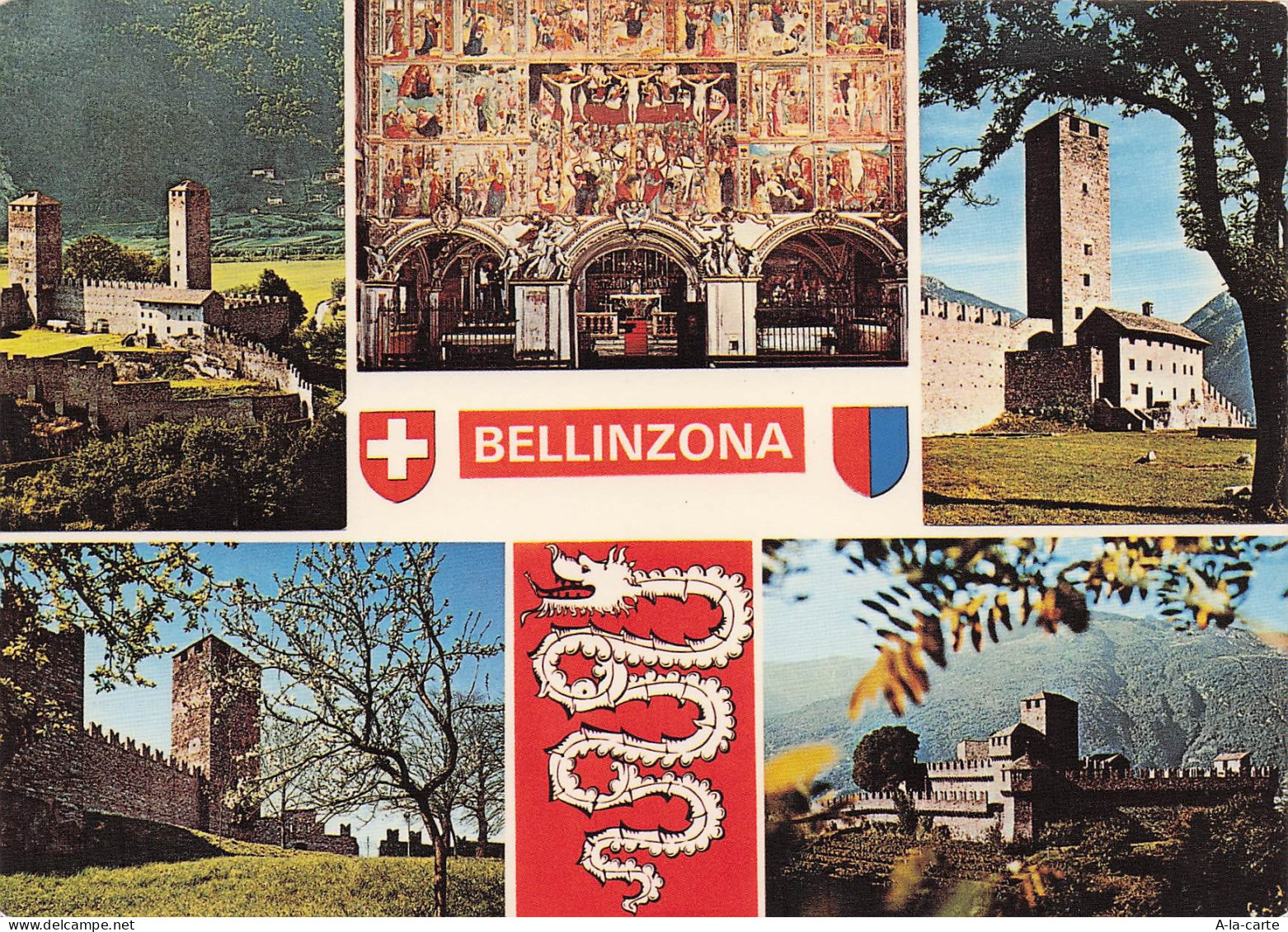 SUISSE BELLINZONE CHATEAUX DE BELLINZONE