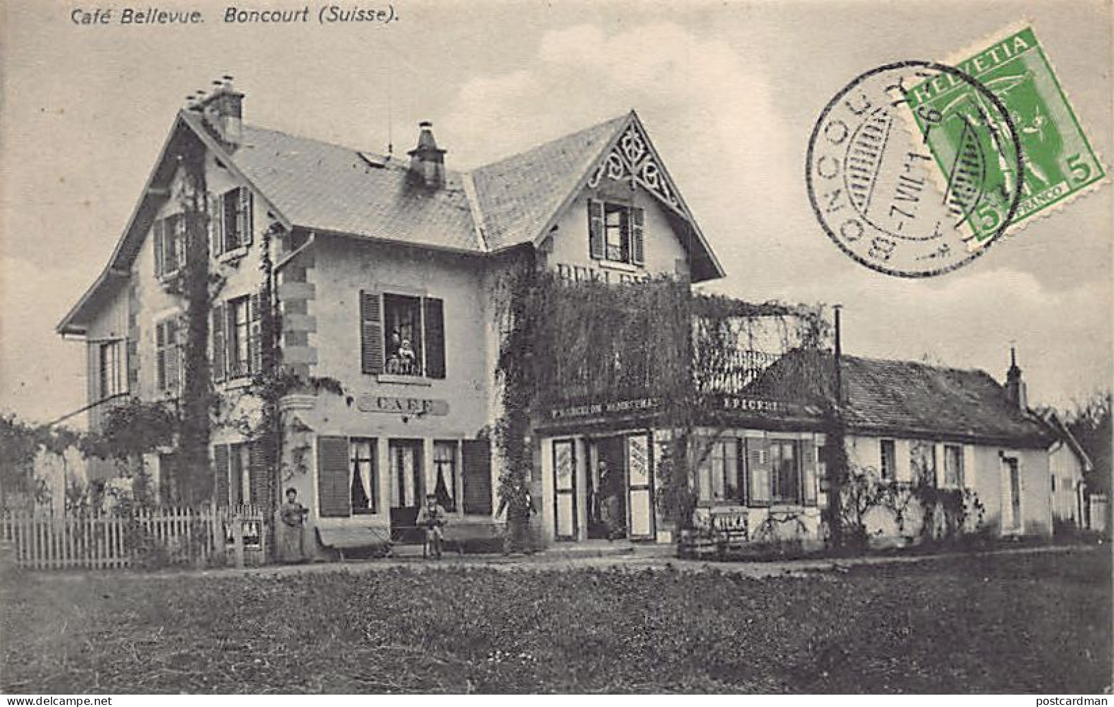 Suisse - BONCOURT (JU) Café Bellevue - Ed. Timothée Jacot