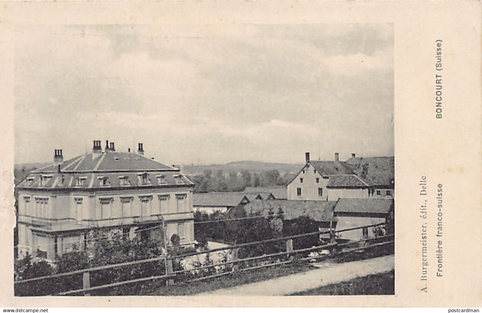 Suisse - BONCOURT (JU) Frontière franco-suisse - Ed. A. Burgermeister