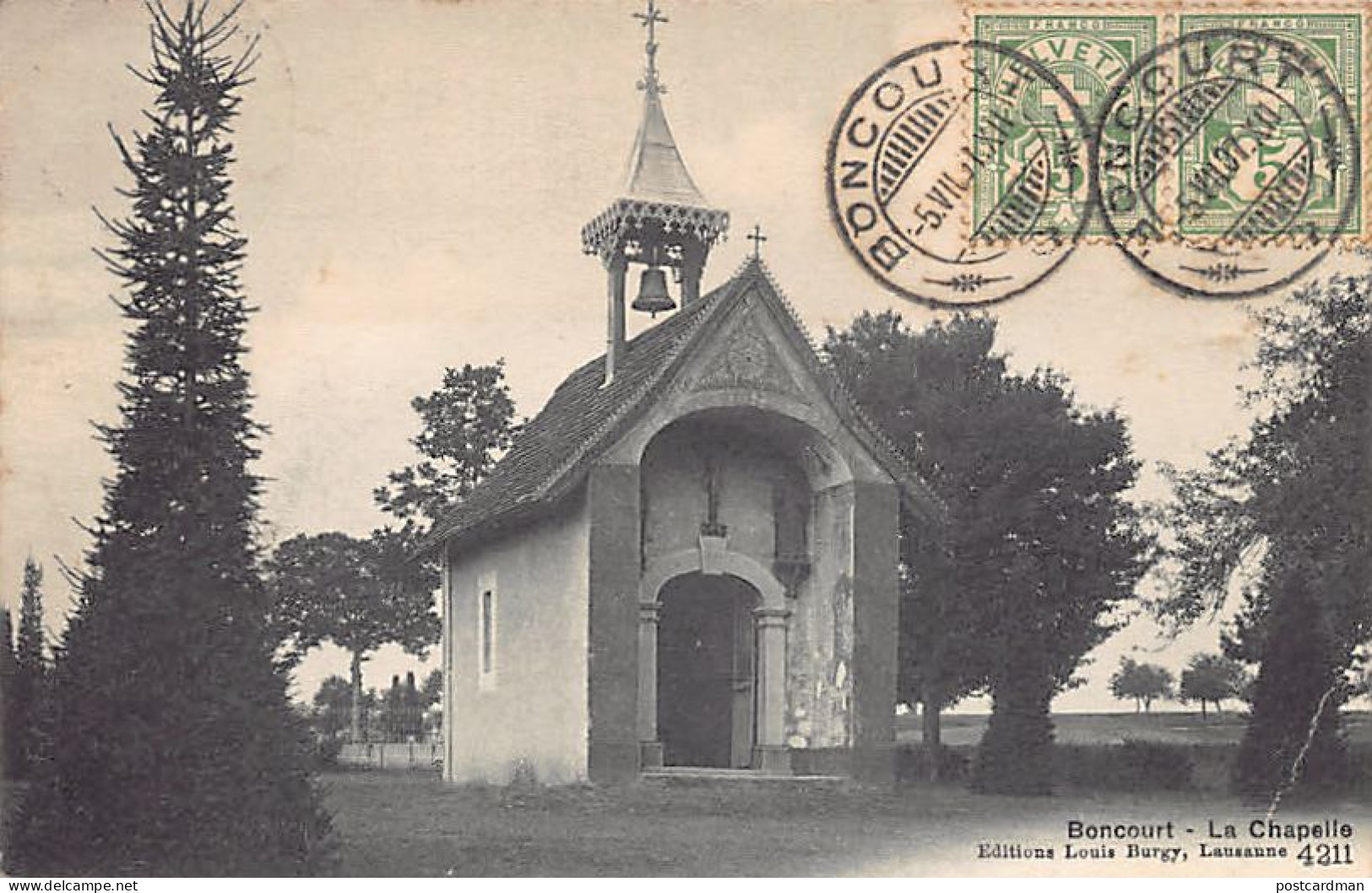Suisse - BONCOURT (JU) La chapelle - Ed. Louis Burgy 4211