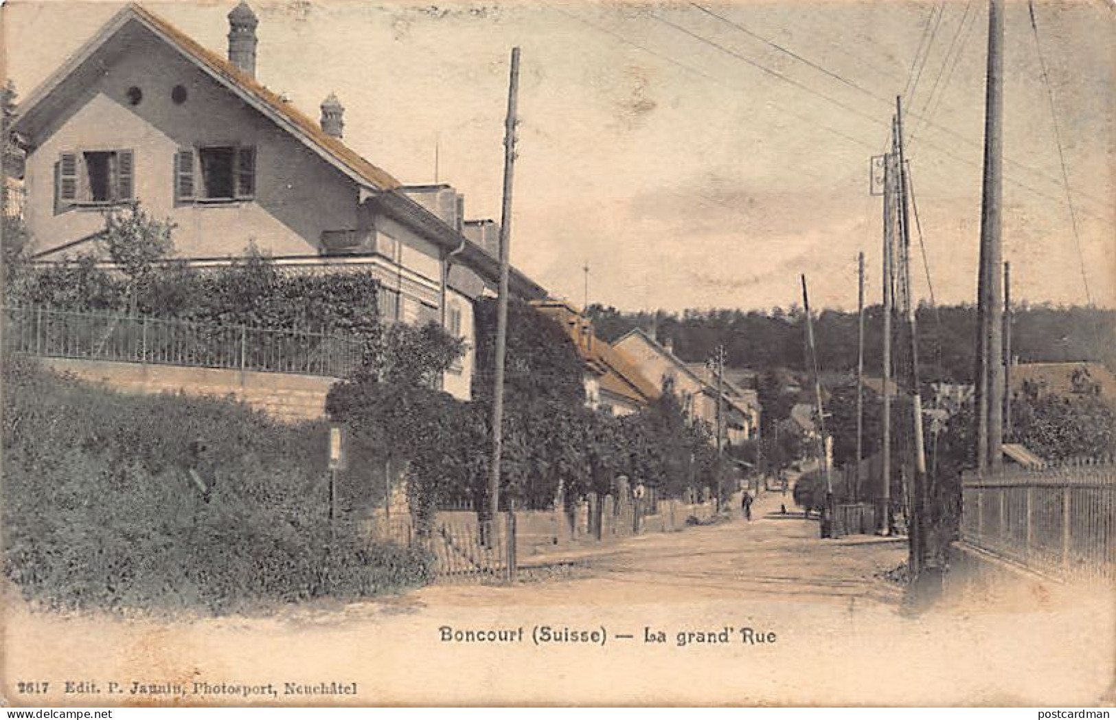 Suisse - BONCOURT (JU) La grand'Rue - Ed. P. Jaunin 2617