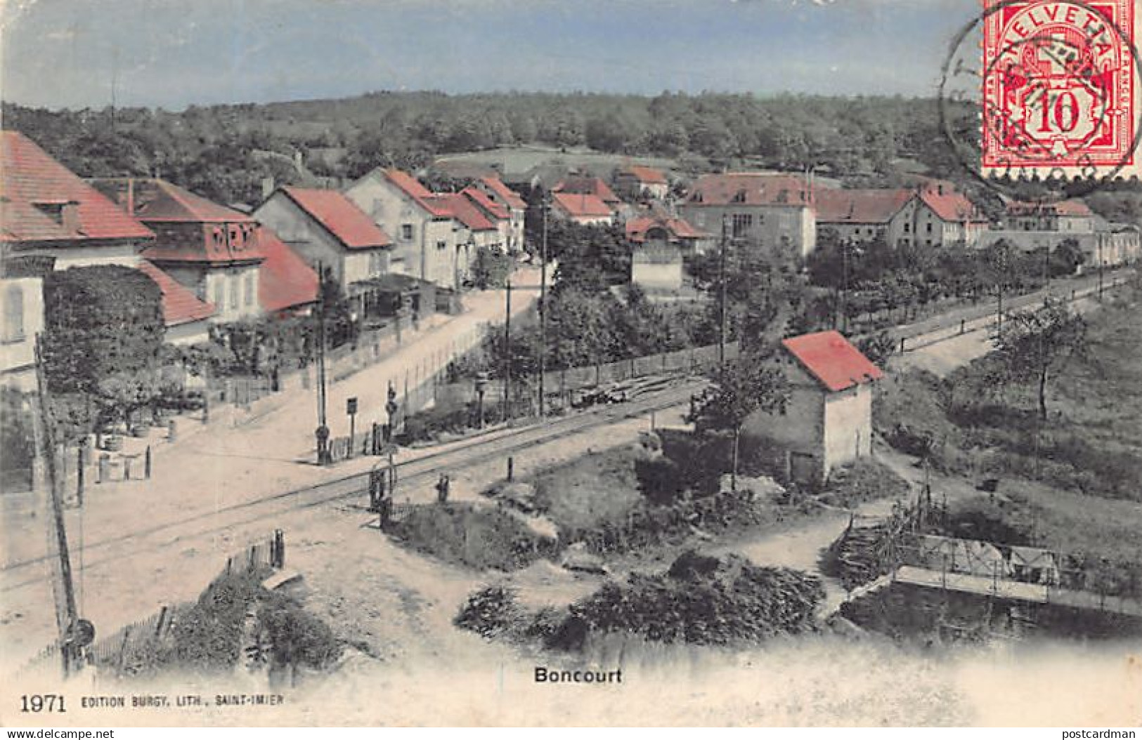 Suisse - BONCOURT (JU) Vue générale - Ed. Burgy 1971