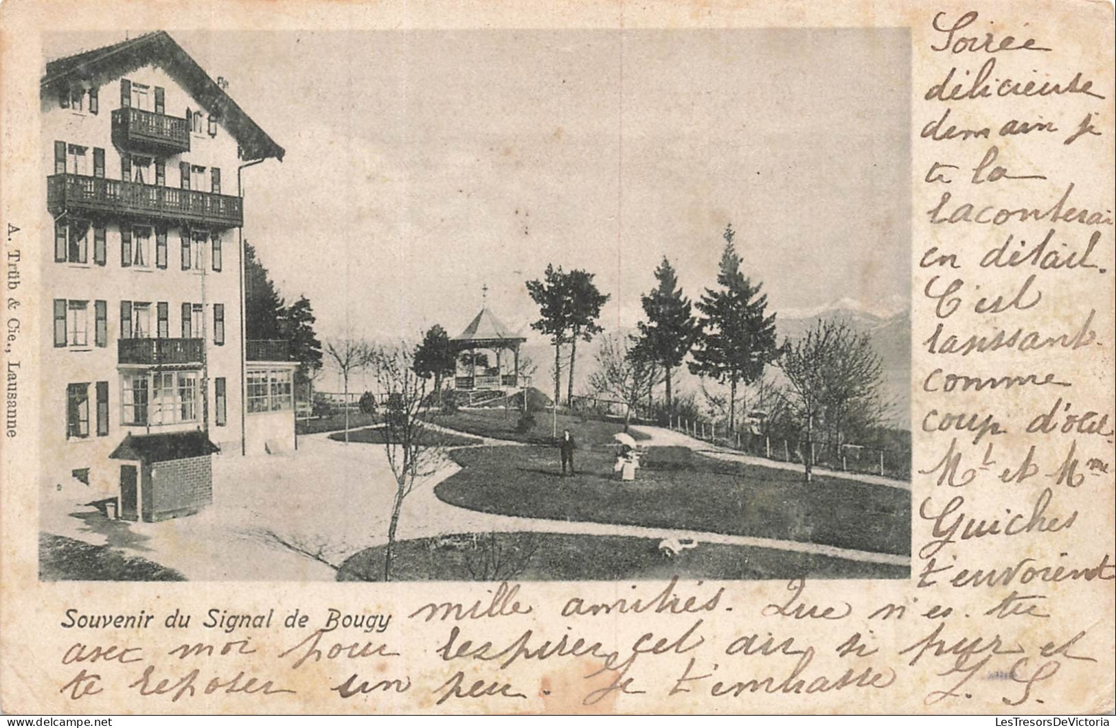 SUISSE - Bougy Villars - Signal Bougy - Parc - Kiosque à musique - CPA