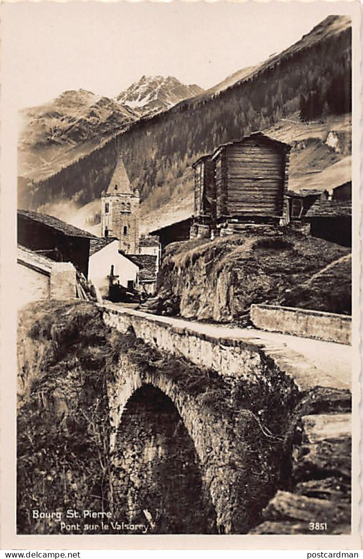 Suisse - BOURG SAINT PIERRE (VS) Pont sur le Valsorey - Ed. Perrochet-Matile 3851