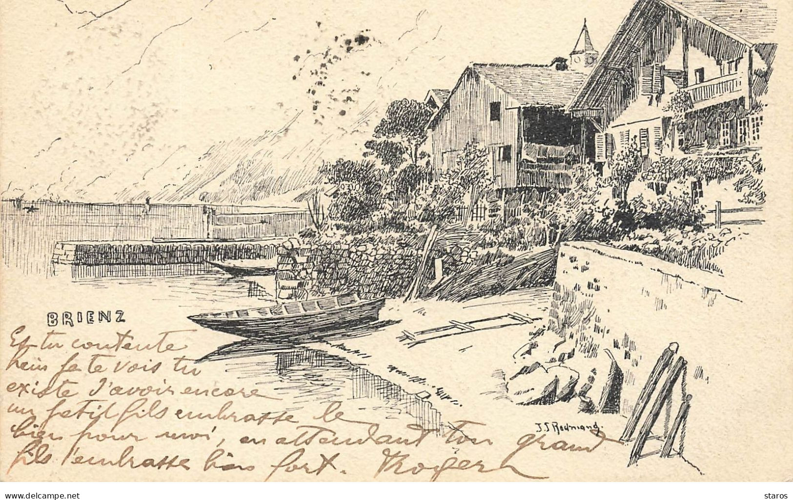 Suisse - BRIENZ - Maisons près d'un lac - JJ Redmond