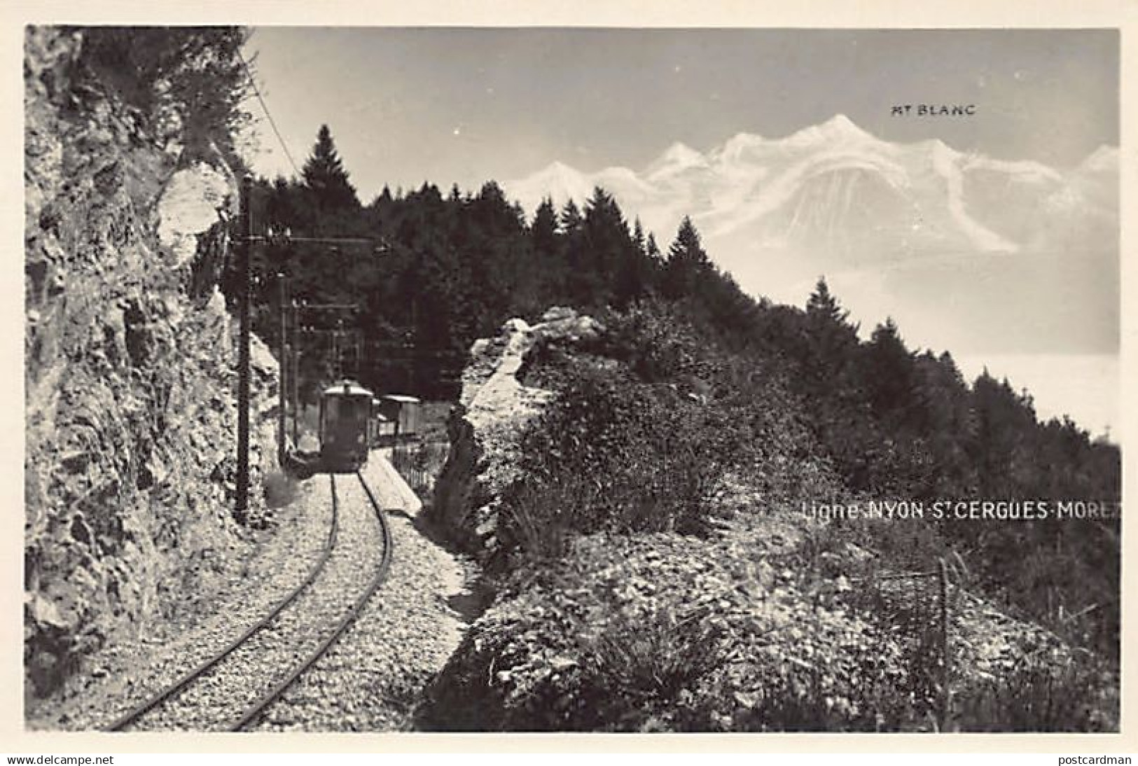 Suisse - Canton de Vaud - Ligne de chemin de fer Nyon - Saint-Cergues - Morez - Ed. Perrochet