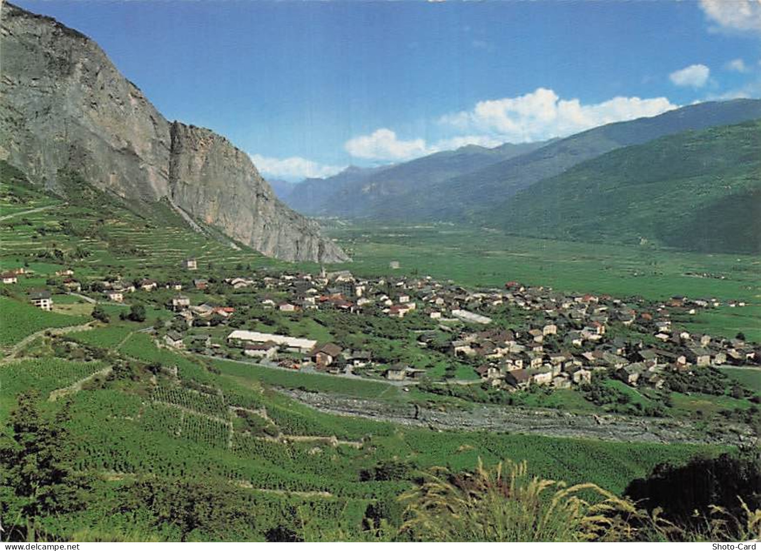 SUISSE CHAMOSON VUE GENERALE ET PLAINE DU RHONE