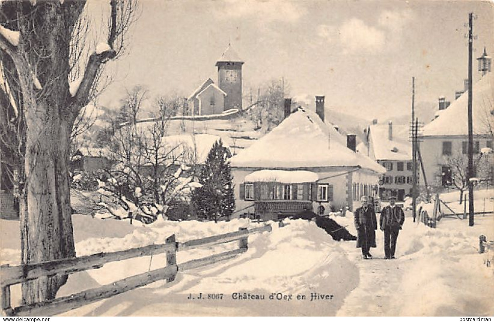 Suisse - Château d'Oex en Hiver (VD)  - Ed. Jullien 8067